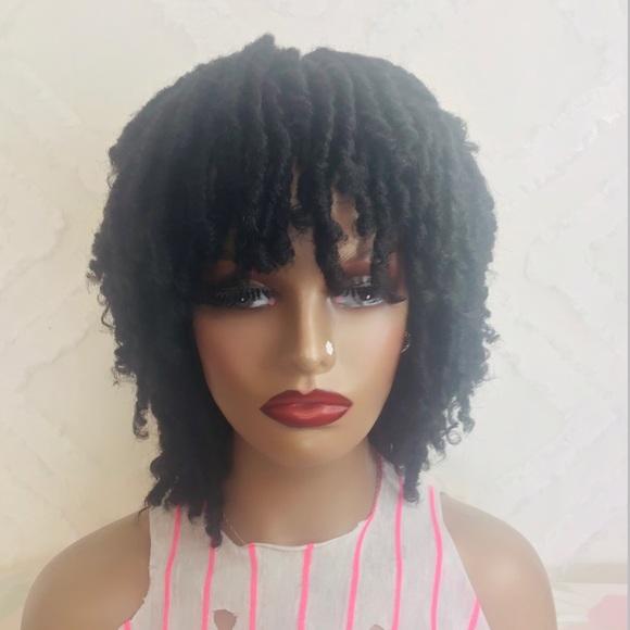 Dreadlock Twist Hair Soft Short Synthetic Wig For Women Synthetic Wig - Picture 3 of 6